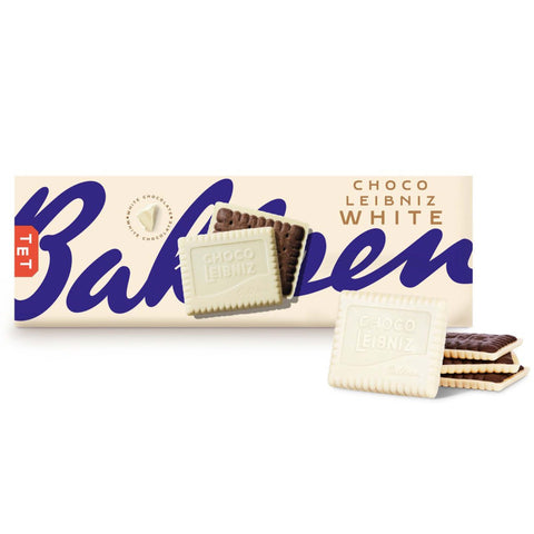 Bahlsen Choco Leibniz White Chocolate Biscuits - 111g - British Snacks