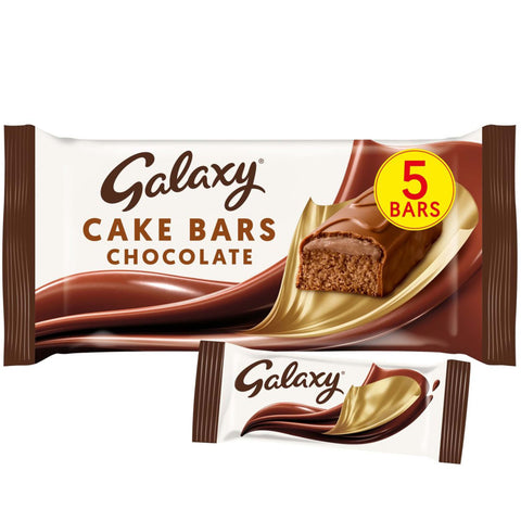 Galaxy Chocolate Cake Bars - 5 Pack - British Snacks