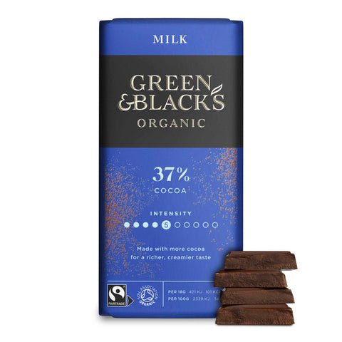 Green & Black's Organic Milk Chocolate Bar - 90g - British Snacks