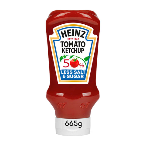 Heinz 50% Less Sugar & Salt Tomato Ketchup 665g