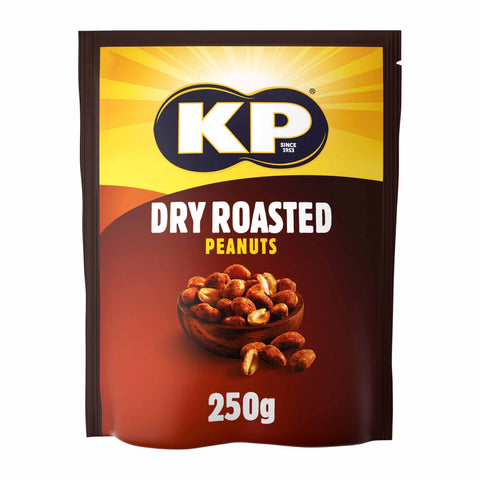 KP Dry Roasted Peanuts - 250g - British Snacks