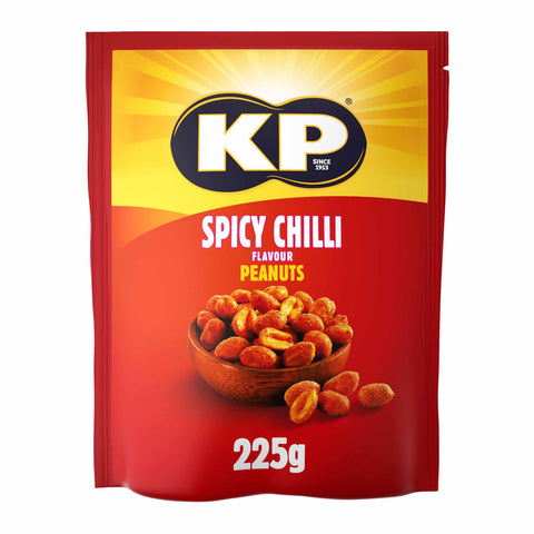 KP Peanuts Spicy Chilli Flavour - 225g - British Snacks