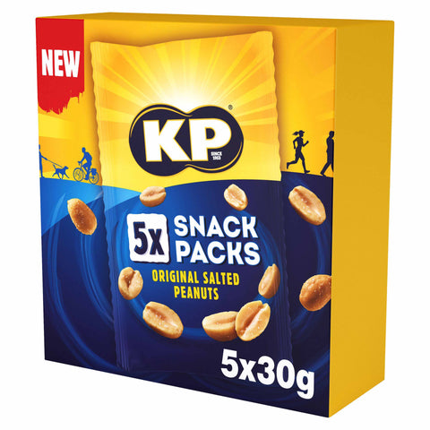 KP Salted Peanuts Multipack (5 x 30g) - British Snacks