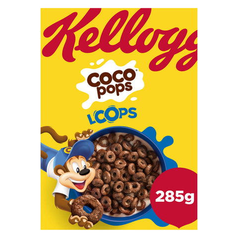 Kellogg's Coco Pops Loops Breakfast Cereal - 285g - British Cereal for Expats