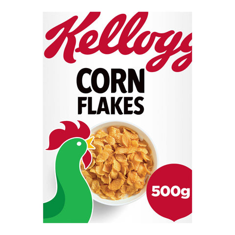 Kellogg's Corn Flakes Breakfast Cereal - 500g - British Snacks