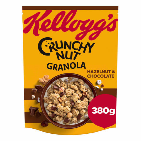 Kellogg's Crunchy Nut Hazelnut & Chocolate Granola - 380g - British Cereal