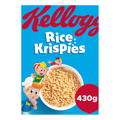 Kellogg's Rice Krispies Breakfast Cereal - 430g - British Snacks