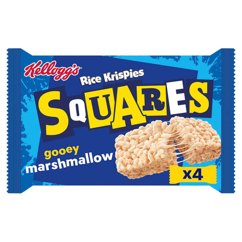 Kellogg's Rice Krispies Squares Marshmallow Snack Bars (4x28g) - British Snacks