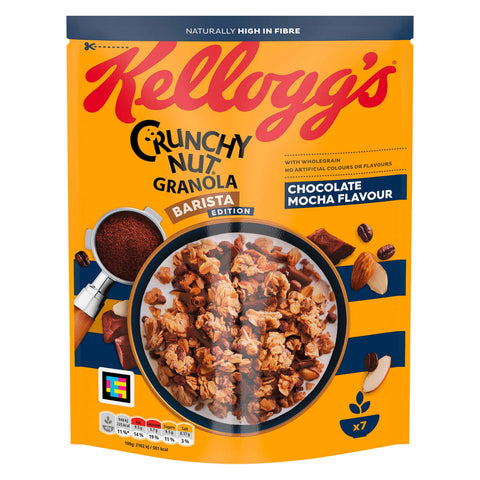 Kellogg's Barista Edition Crunchy Nut Granola Chocolate Mocha Flavour - 350g - British Snacks for Expats