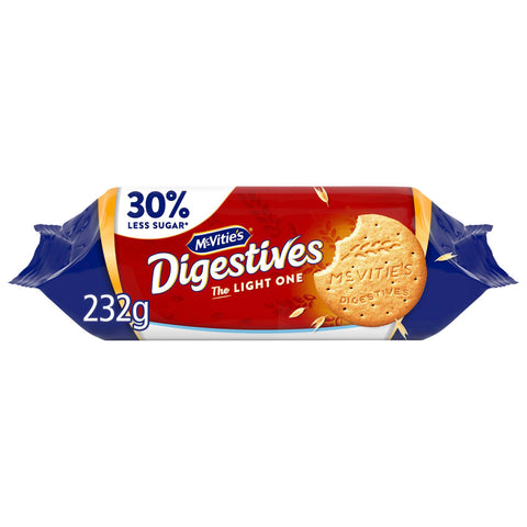 McVitie's Digestives Biscuits The Light One - 250g - British Snacks