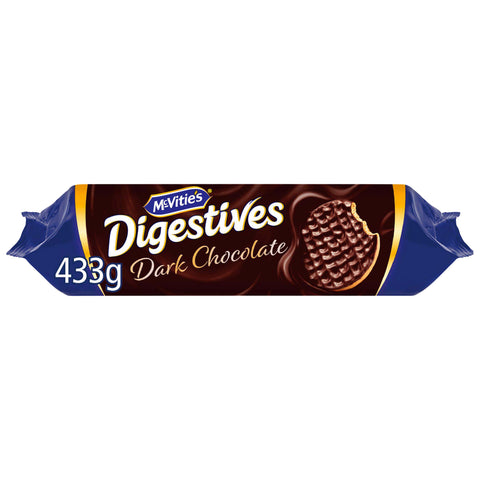 McVitie's Digestives Dark Chocolate Biscuits - 433g - British Snacks