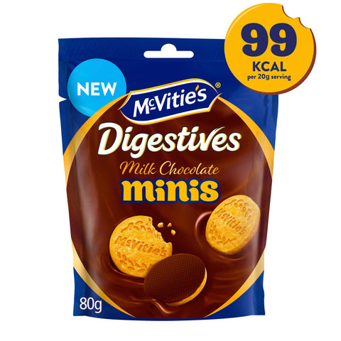 McVitie's Digestives Milk Chocolate Minis - 80g - British Snacks