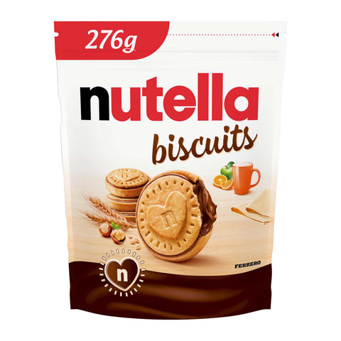 Nutella Biscuits Chocolate & Hazelnut Pouch Multipack - 276g - British Snacks