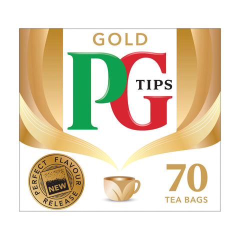 PG Tips Gold Tea Bags x70 203g - British Snacks