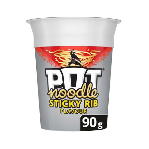 Pot Noodle Sticky Rib - 90g - British Snacks