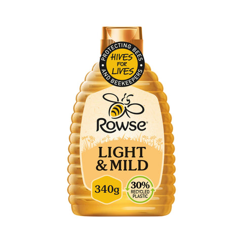 Rowse Mild & Light Squeezy Honey - 340g - British Snacks