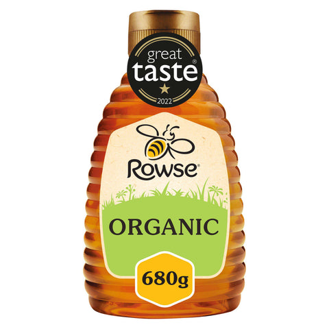 Rowse Organic Runny Honey Squeezy - 680g - British Snacks