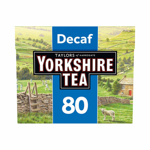 Yorkshire Tea Decaf 80 Tea Bags - British Classic Tea