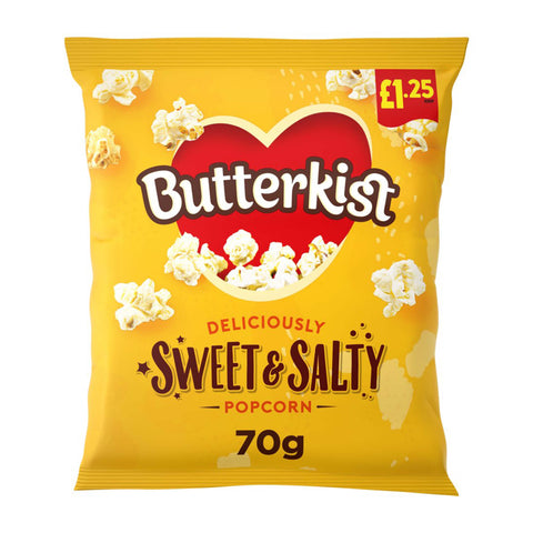 Butterkist Sweet & Salty Popcorn 70g - (£1.25 Bag) - British Popcorn