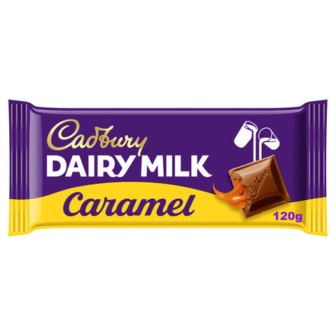 Cadbury Dairy Milk Caramel Chocolate Bar - 120g - British Snacks