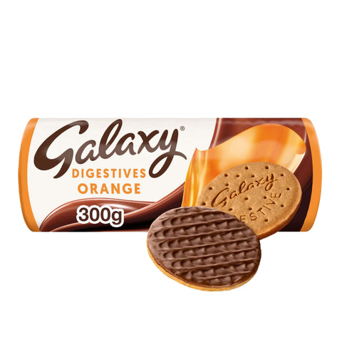 Galaxy Orange Digestive Biscuits - 300g - British Biscuits