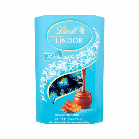 Lindt Lindor Salted Caramel Chocolate Truffles Box - 200g - Chocolates