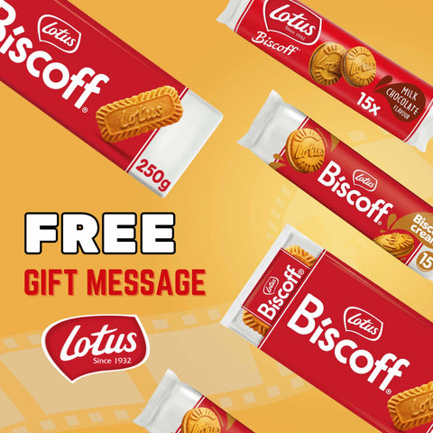 Lotus Biscoff Sandwich Vanilla Cream - 150g - Gift Message