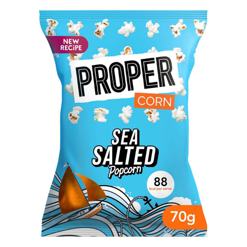 Propercorn Sea Salted Popcorn - 70g - British Snacks