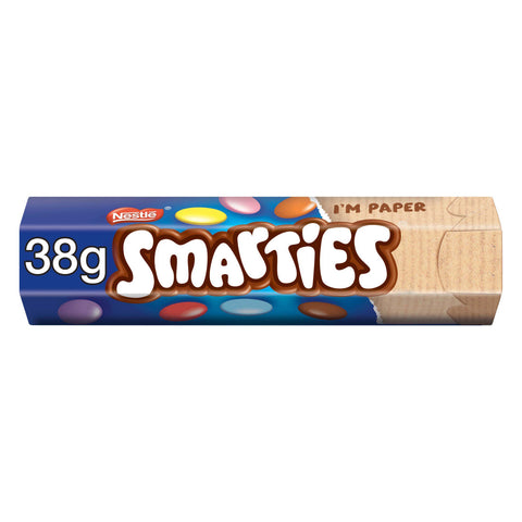 Smarties Milk Chocolate Sweets Tube - 38g - British Snacks