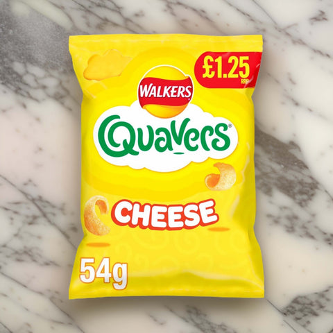 Walkers Quavers Cheese 54g – (£1.25 Bag) - British Snacks