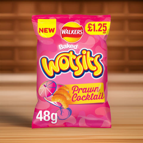 Wotsits Prawn Cocktail 48g – (£1.25 Bags) - British Snacks